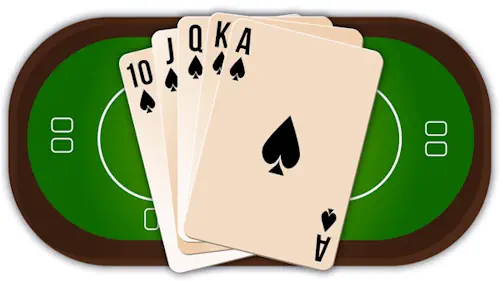 Poker Table and Cards Banner